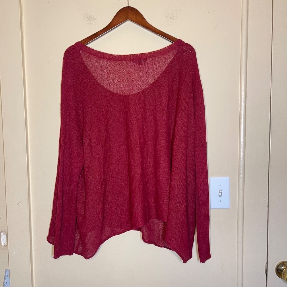 Eileen Fisher Red Women's Top - Picture 2 of 7
